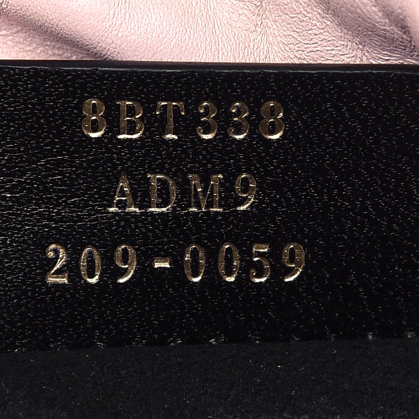 Soft Nappa Logo Medium Drawstring Pouch Bag Rosa Quarzo Black