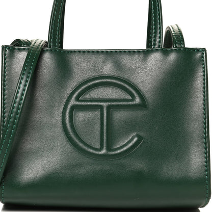 Telfar Vegan Leather Small Shopping Bag Dark Olive 6 of 14
