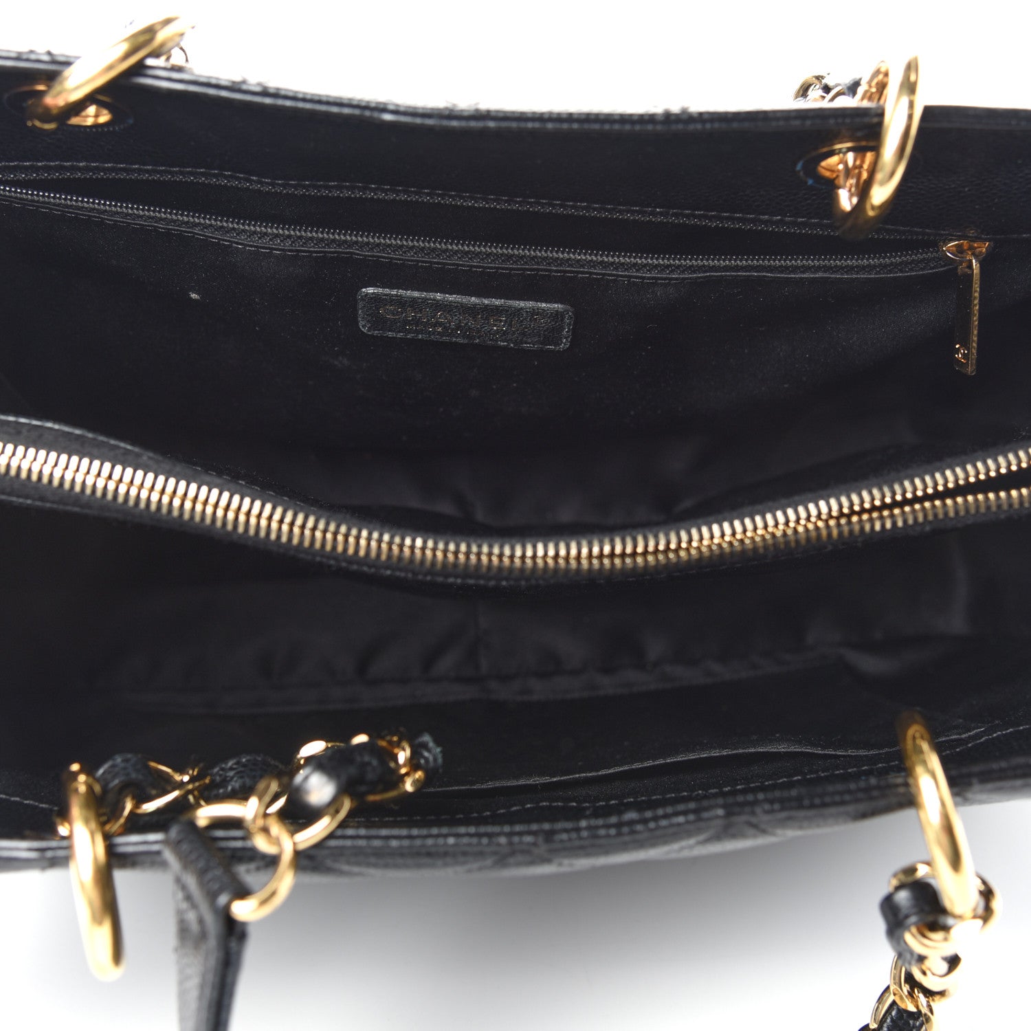 Chanel Caviar Quilted Grand Shopping Tote GST Black 5 of 10