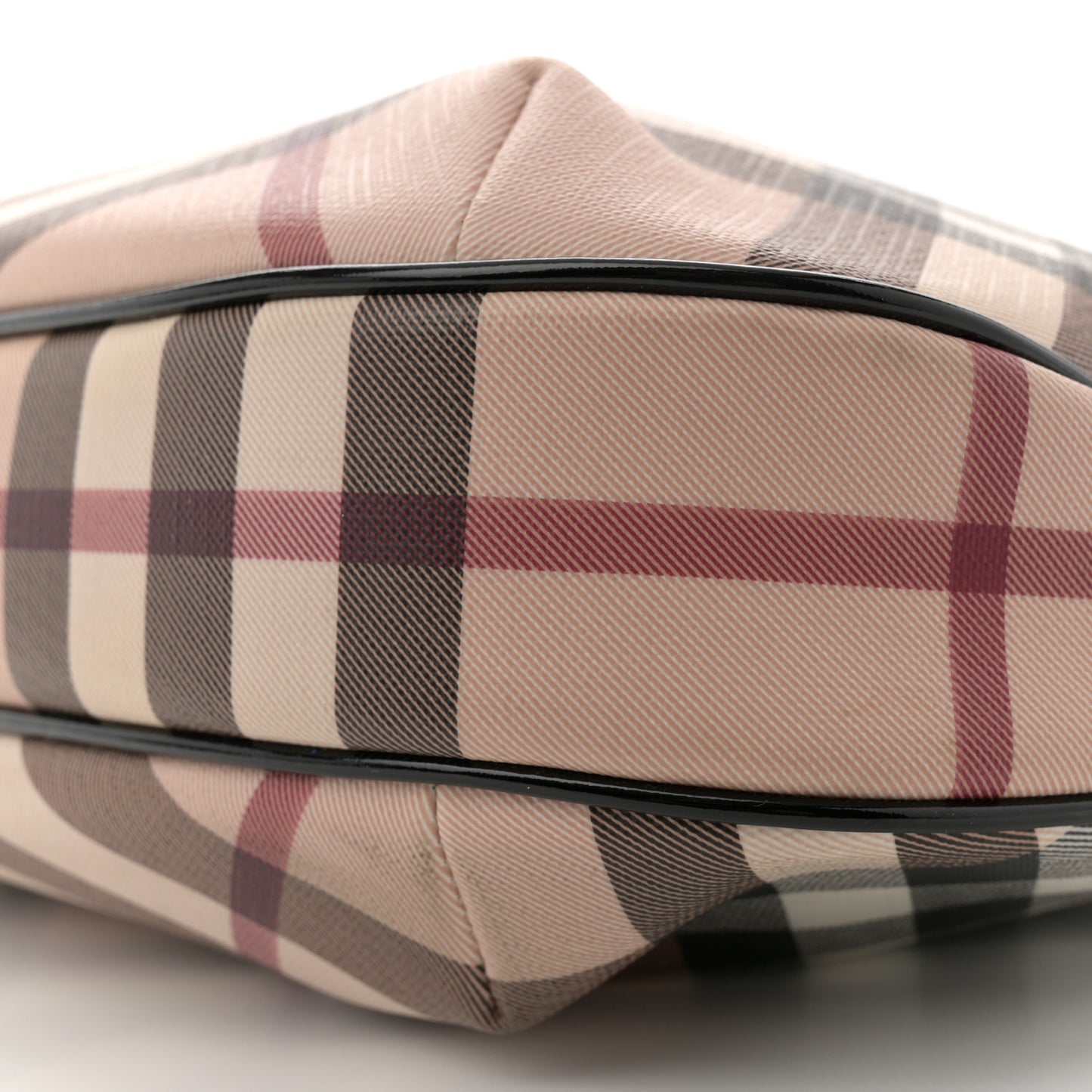 Patent Nova Check Small Barton Hobo Black