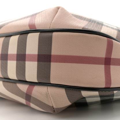 Burberry Patent Nova Check Small Barton Hobo Black 10 of 12