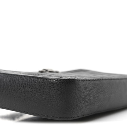 Chanel Grained Calfskin Quilted Boy Phone Holder Wallet On Chain Black 10 of 11