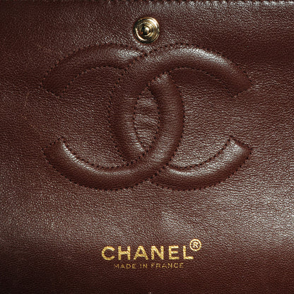 Chanel Lambskin Medium Double Flap Chocolate Brown 7 of 8
