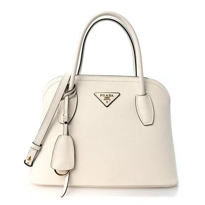 Prada Saffiano Cuir Calfskin Promenade Tote Bianco 1 of 10