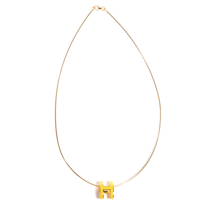 Hermes Gold Plated Pop H Necklace Jaune 1 of 5