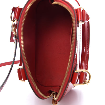 Louis Vuitton Vernis Alma BB Cherry 5 of 9