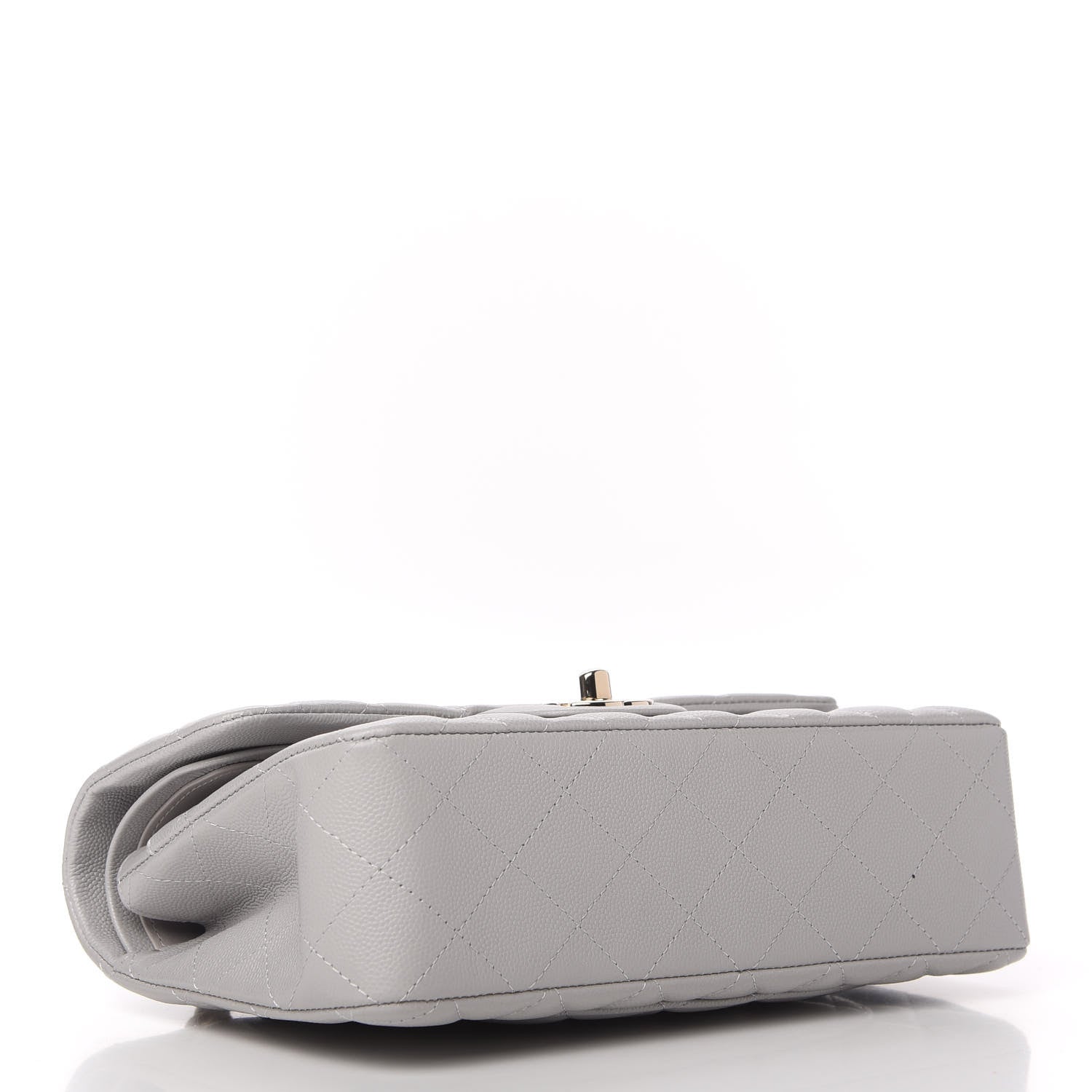 Chanel Caviar Quilted Small Double Flap Grey 4 of 11
