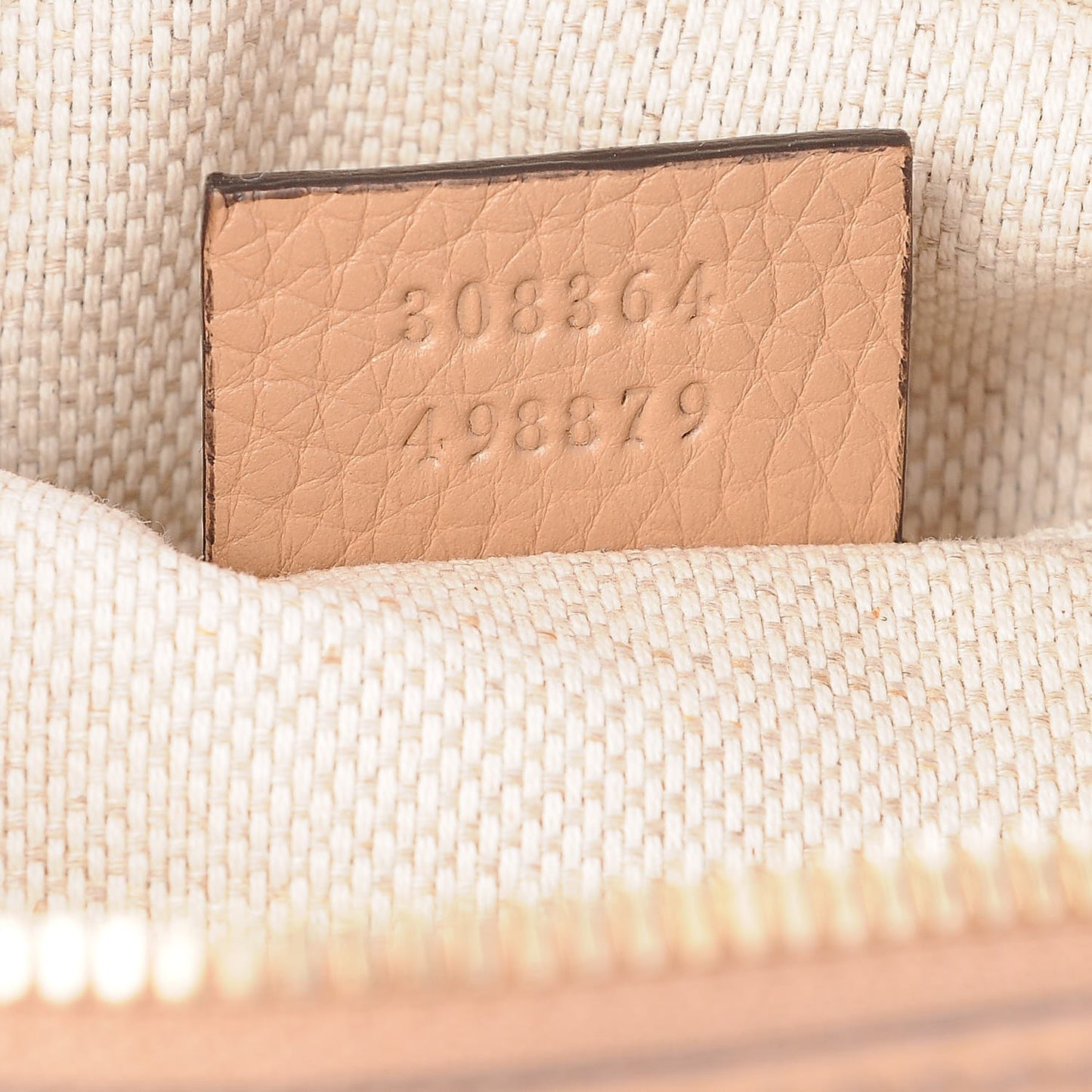 Pebbled Calfskin Small Soho Disco Bag Rose Beige