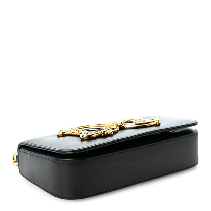 Dolce & Gabbana DOLCE GABBANA Calfskin DG Girls Phone Shoulder Bag Black 4 of 9