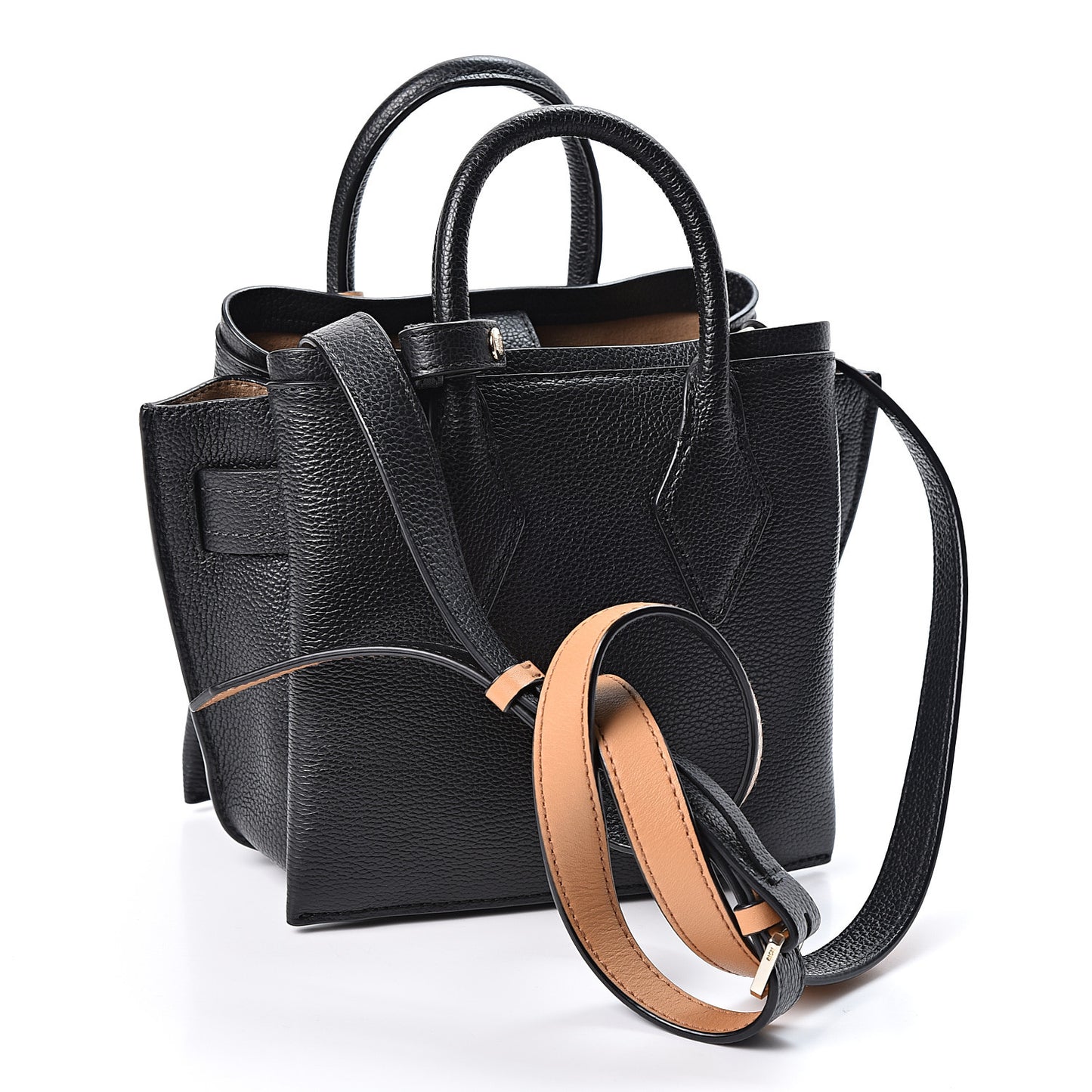 Grained Calfskin Mini Neo Milla Tote Black