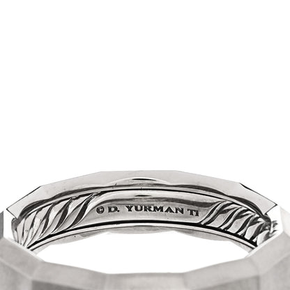 David Yurman Titanium 6mm Faceted Band Ring 67 12 4 of 5