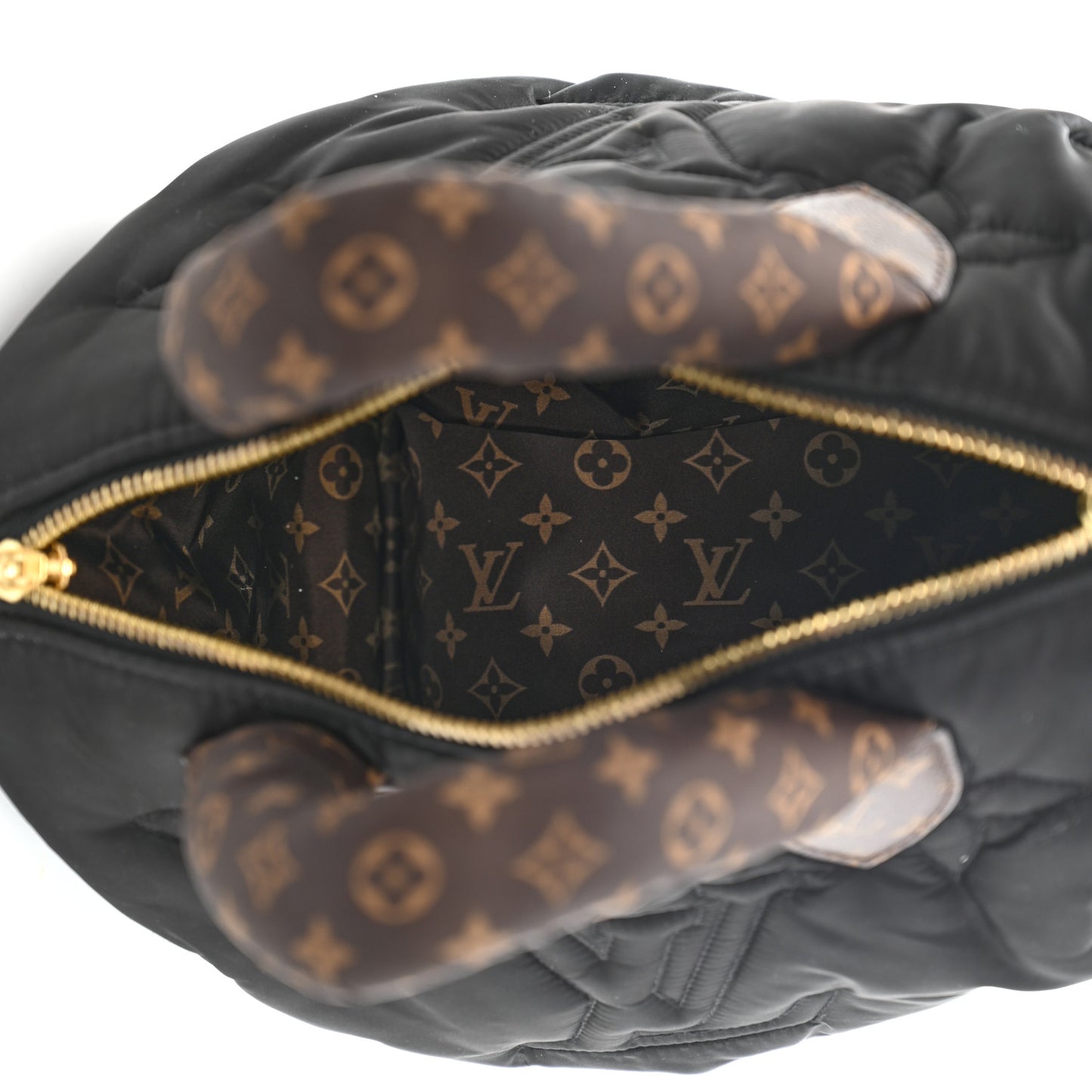 Econyl Mini Monogram Pillow Speedy Bandouliere 25 Black