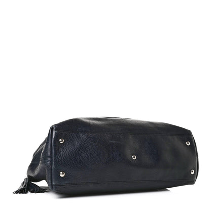Gucci Cellarius Calfskin Medium Soho Working Tote Blue 5 of 17