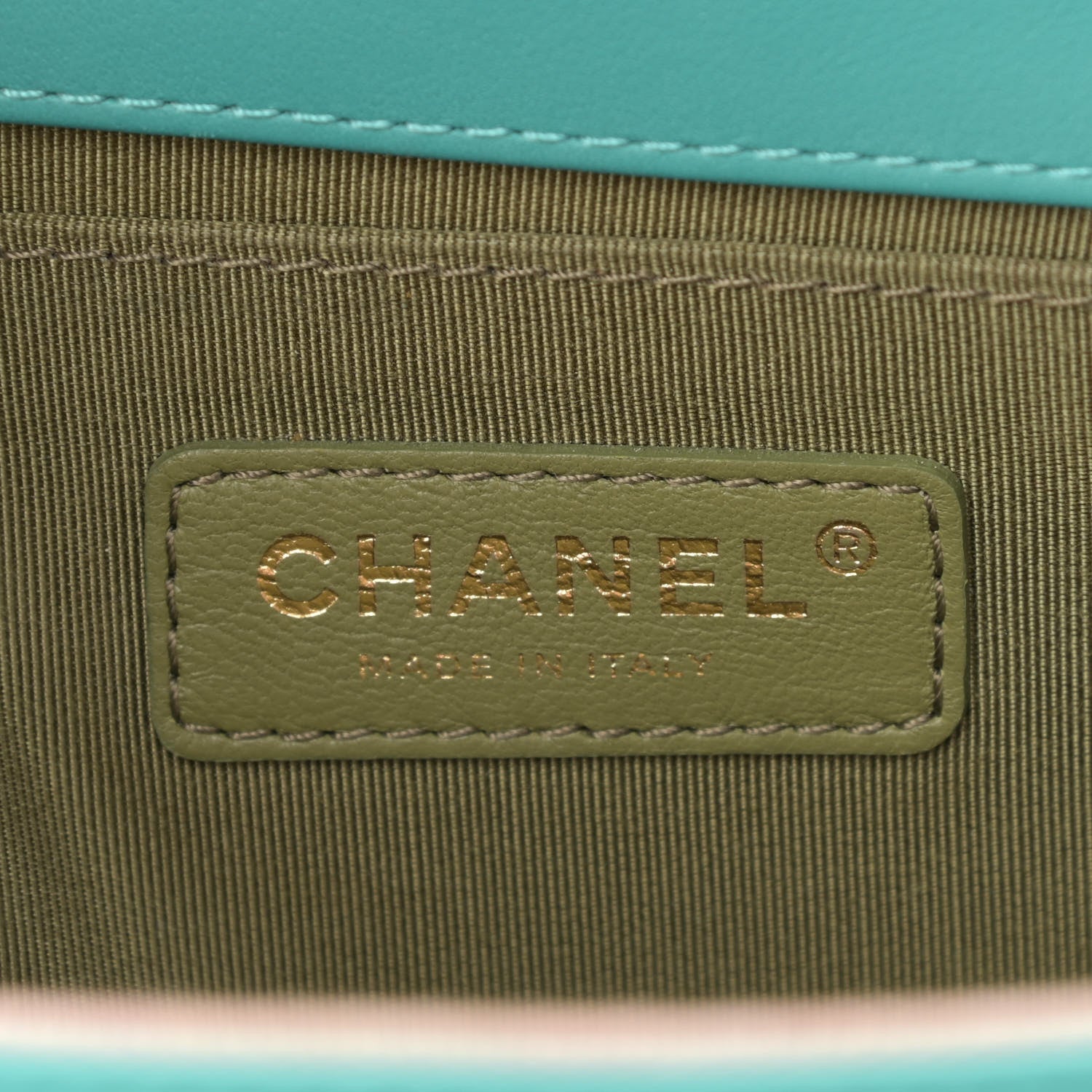 Chanel Calfskin Quilted Medium Boy Flap Turquoise 6 of 10
