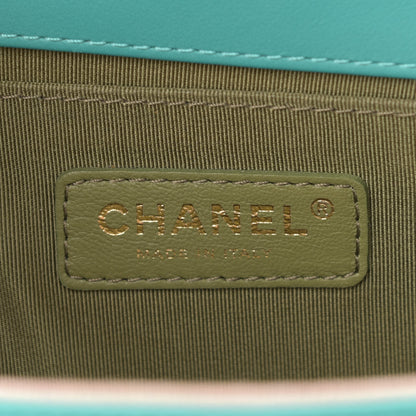 Chanel Calfskin Quilted Medium Boy Flap Turquoise 6 of 10
