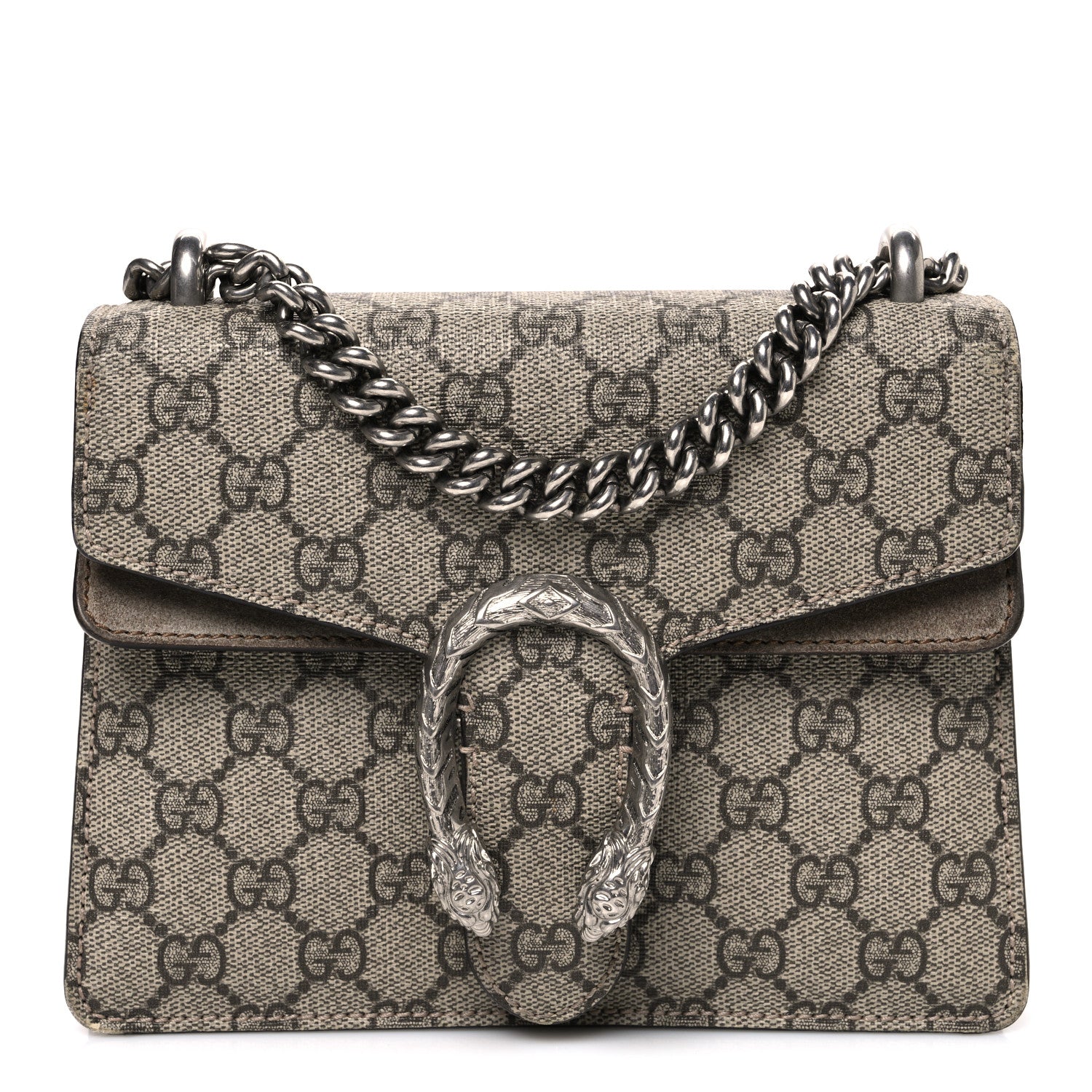 Gucci GG Supreme Monogram Mini Dionysus Shoulder Bag Taupe 1 of 11