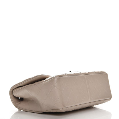 Chanel Caviar Quilted Jumbo Single Flap Beige 5 of 11