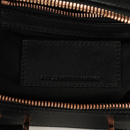 Alexander Wang Pebbled Calfskin Mini Emile Black Rose Gold Hardware 6 of 7