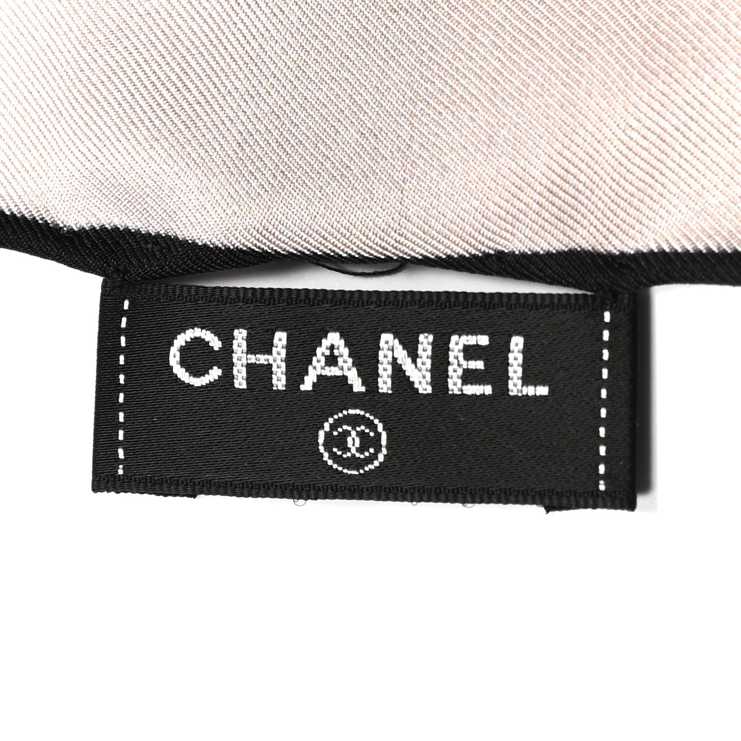 Chanel Silk CC Square Scarf Rose Black 3 of 3
