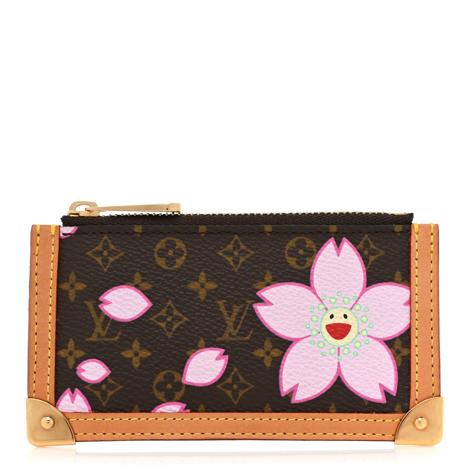 Louis Vuitton Monogram Cherry Blossom Key Pouch Brown 1 of 8