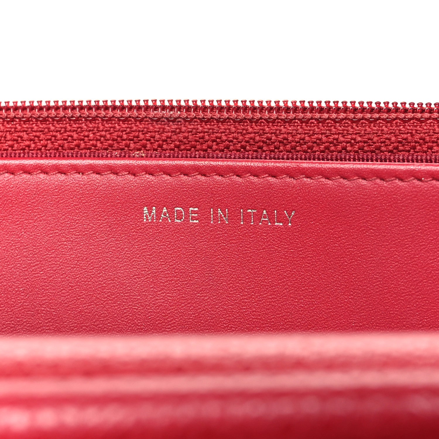 Chanel Caviar Quilted Wallet On Chain WOC Red 7 of 14