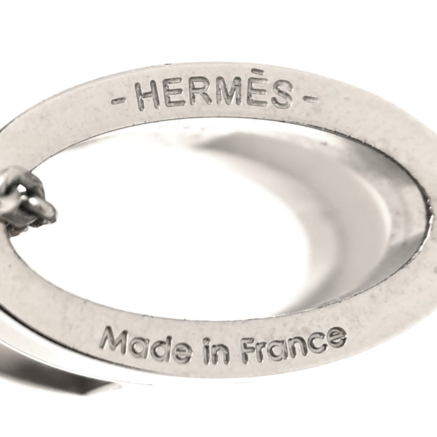 Lacquered Palladium Pop H Pendant Necklace Marron Glace