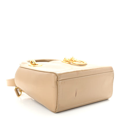 Christian Dior Patent Mini Lady Dior Beige 4 of 10