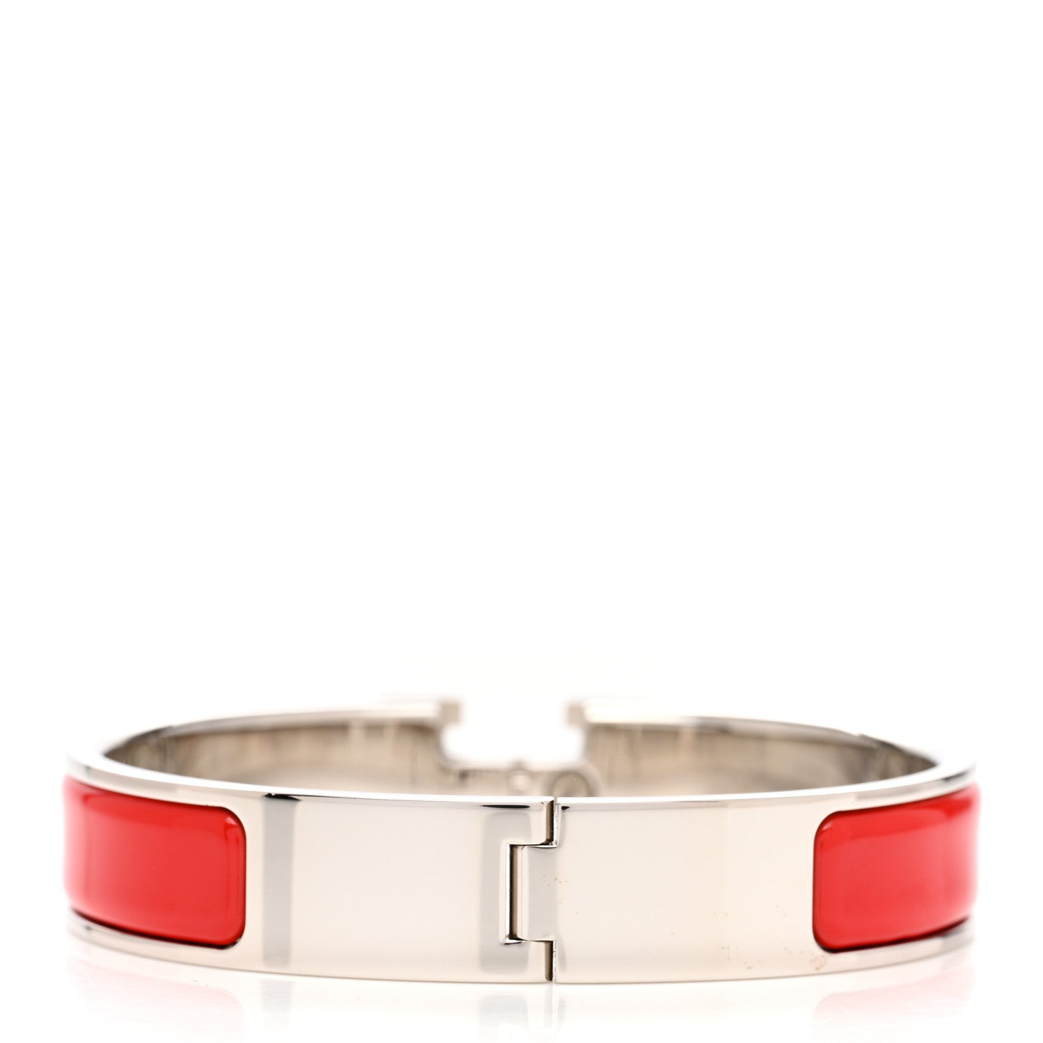 Hermes Enamel Narrow Clic Clac H Bracelet PM Red 3 of 6