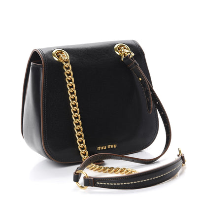 Miu Miu Goatskin Madras Dahlia Black 3 of 16