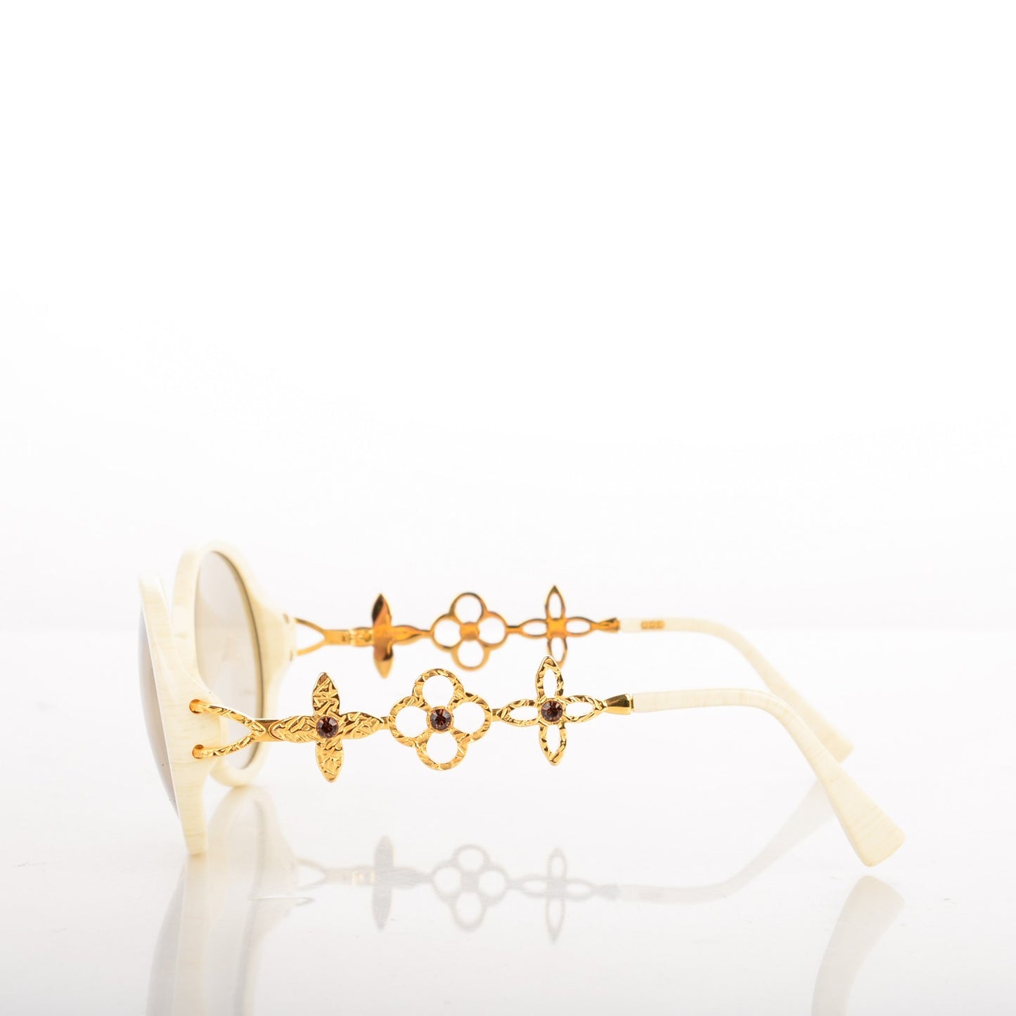 Round Ode Sunglasses Z0086W Ivory