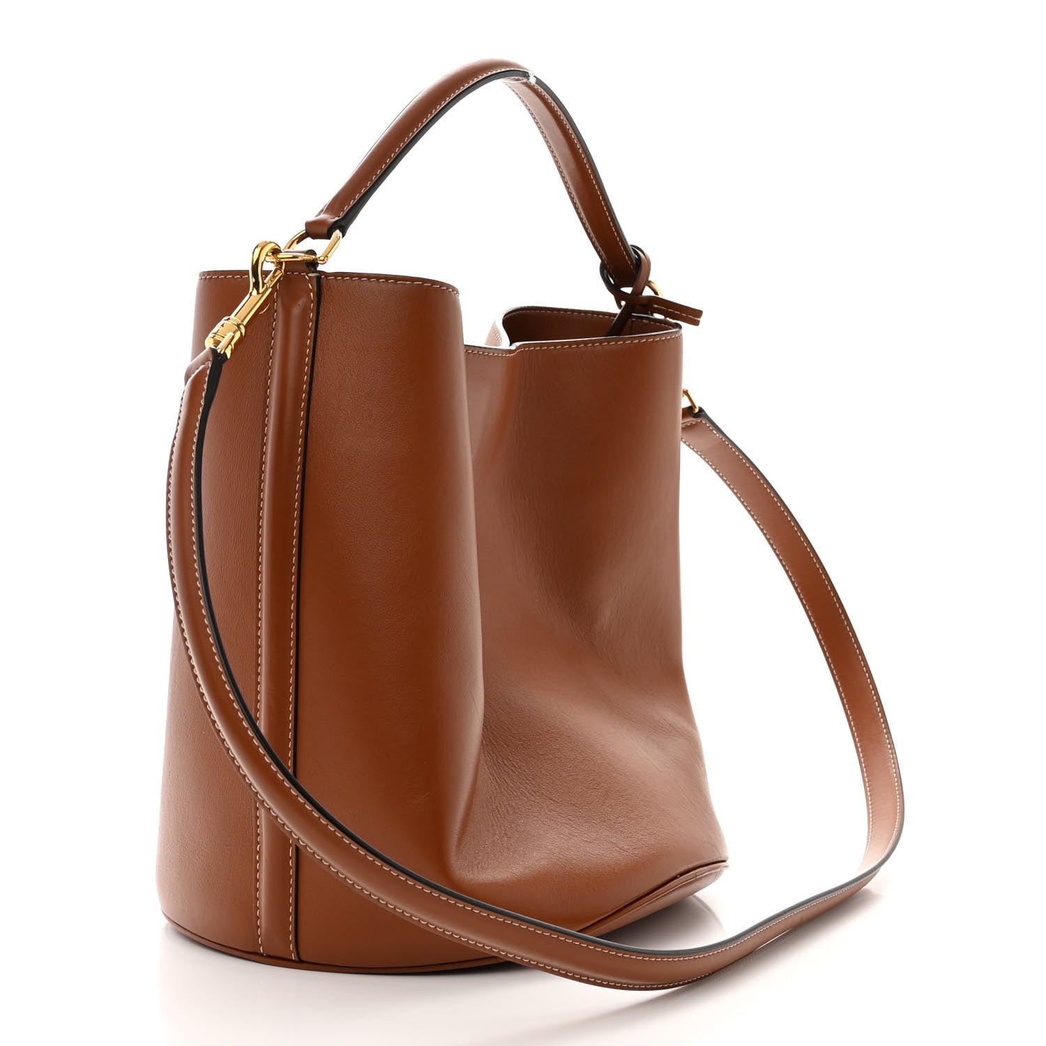 Celine Smooth Calfskin Bucket 16 Bag Tan 3 of 14