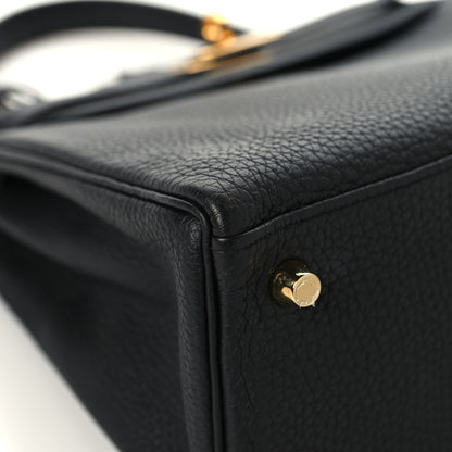 Hermes Togo Kelly Retourne 25 Black 9 of 16