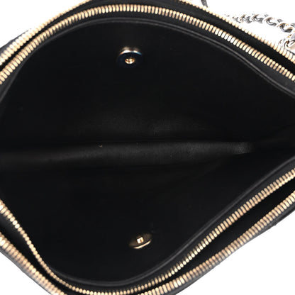 Chanel Patent Quilted Crown CC Double Zip Bag Black 6 of 12