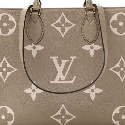 Louis Vuitton Empreinte Monogram Giant Onthego MM Tourterelle Creme 7 of 11