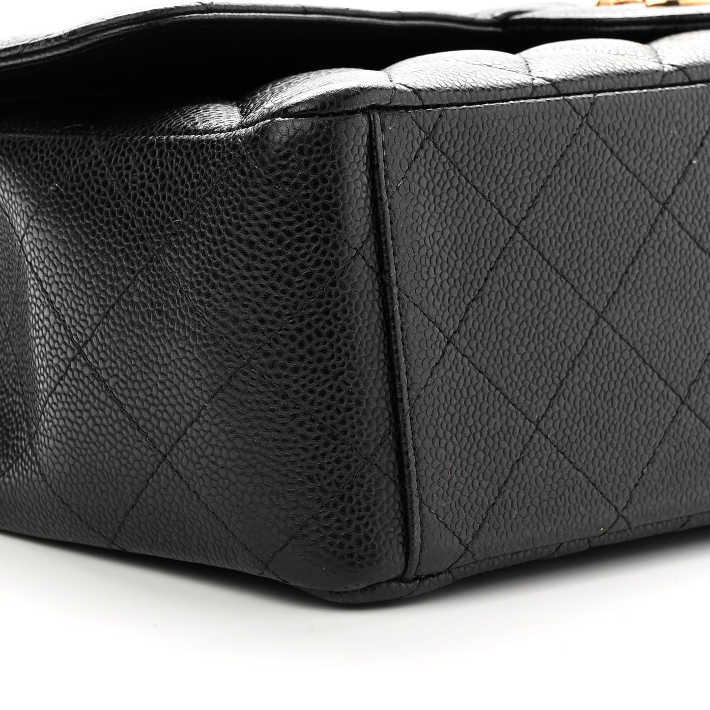 Caviar Quilted Maxi Double Flap Black