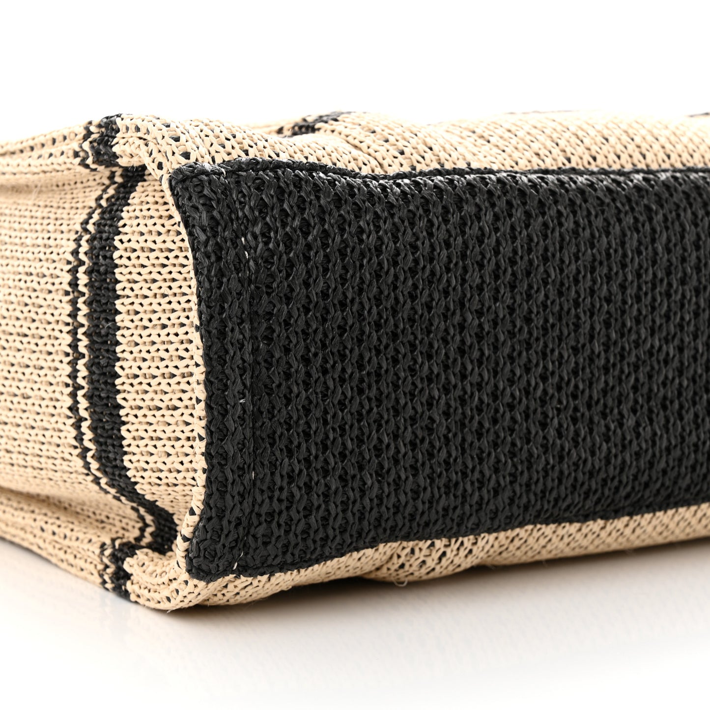 Straw Jacquard Medium The Traveler Tote Bag Natural