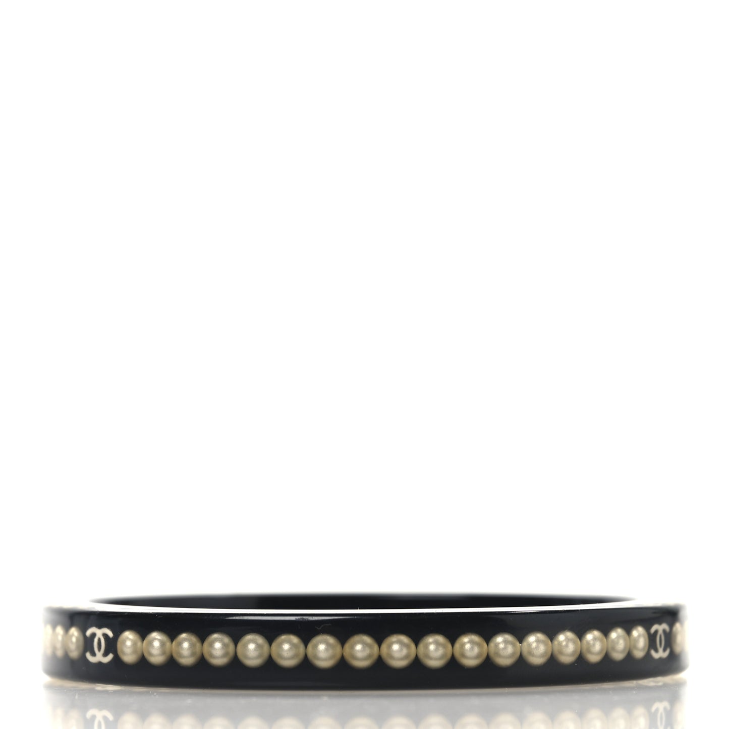 Resin Pearl CC Bangle Black