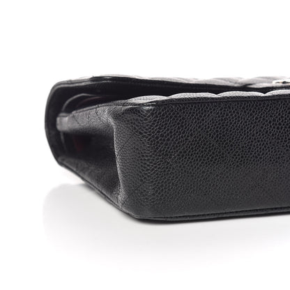 Chanel Caviar Quilted Medium Double Flap Black 8 of 10