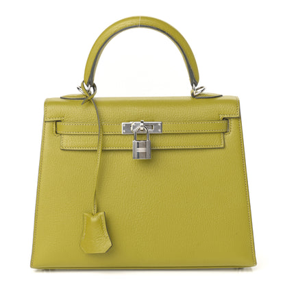 Hermes Chevre Mysore Kelly Sellier 25 Vert Anis 1 of 19