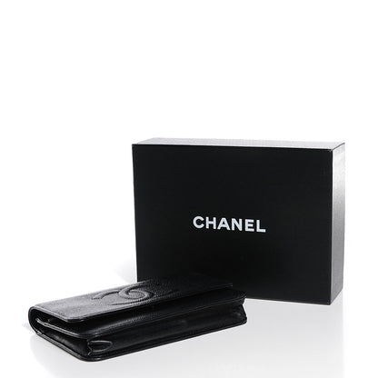 Chanel Caviar Timeless CC Wallet on Chain WOC Black 4 of 8