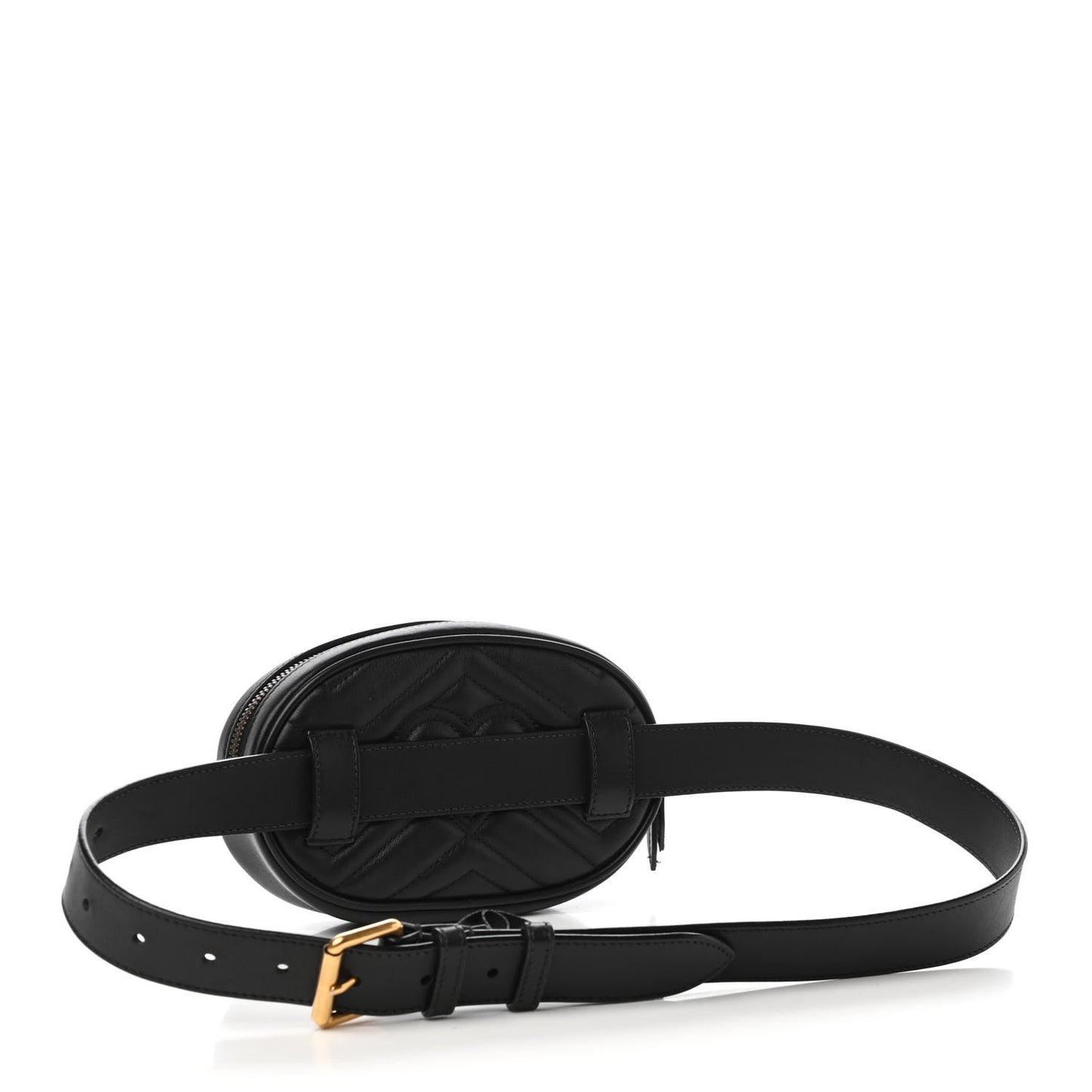 Calfskin Matelasse GG Marmont Belt Bag 85 34 Black
