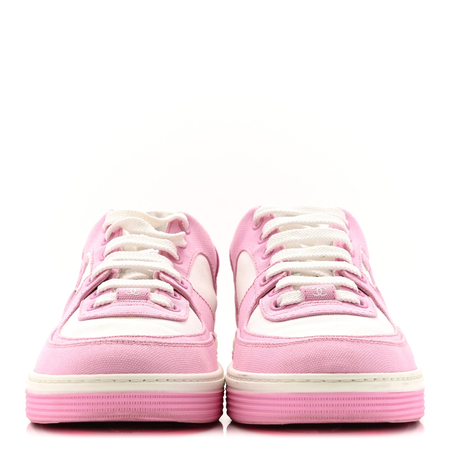 Cotton Sneakers 38 Pink White
