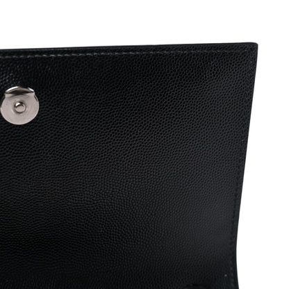 Saint Laurent Grain De Poudre Small Monogram Kate Satchel Black 10 of 11