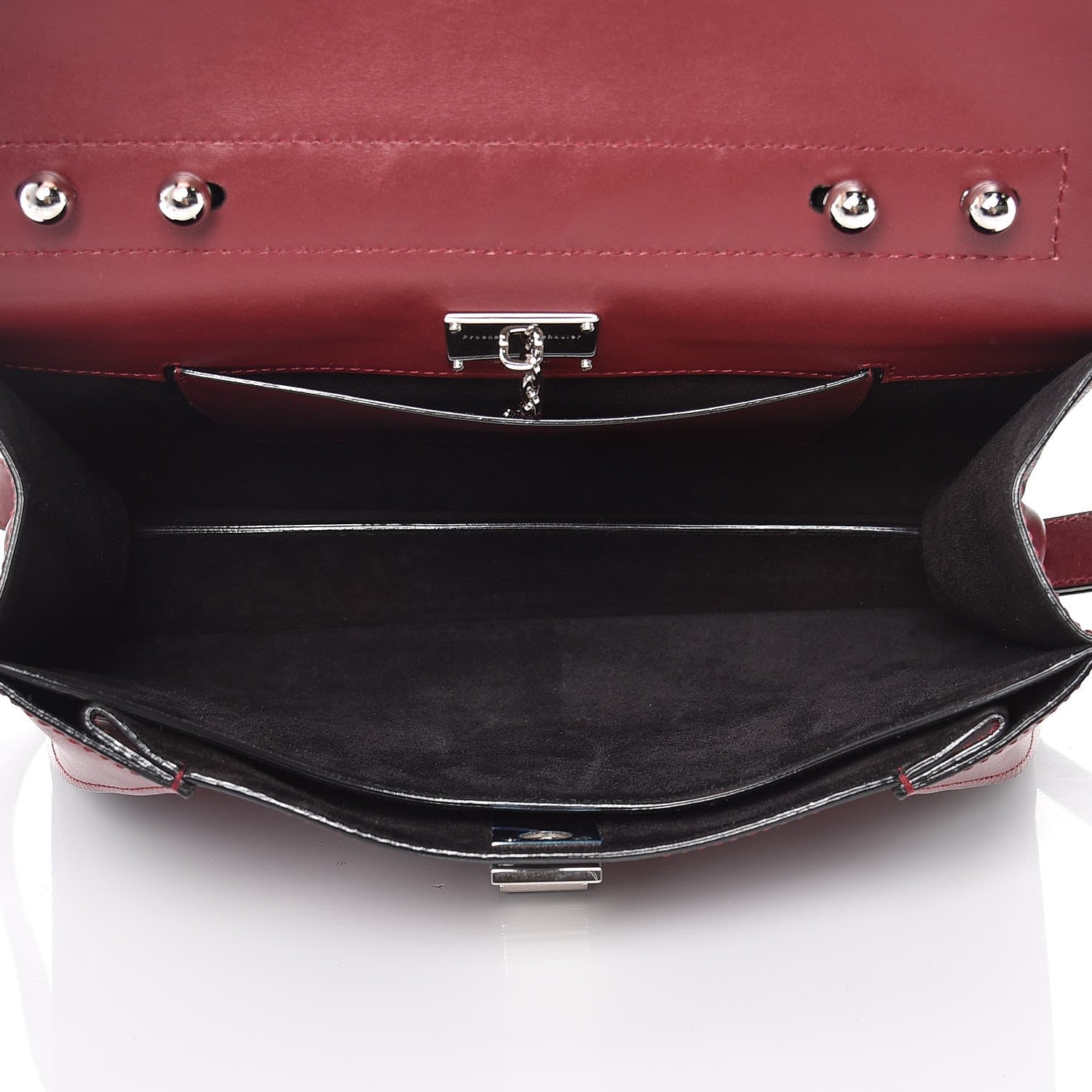 Proenza Schouler Calfskin Medium Hava Top Handle Bag Garnet 5 of 9