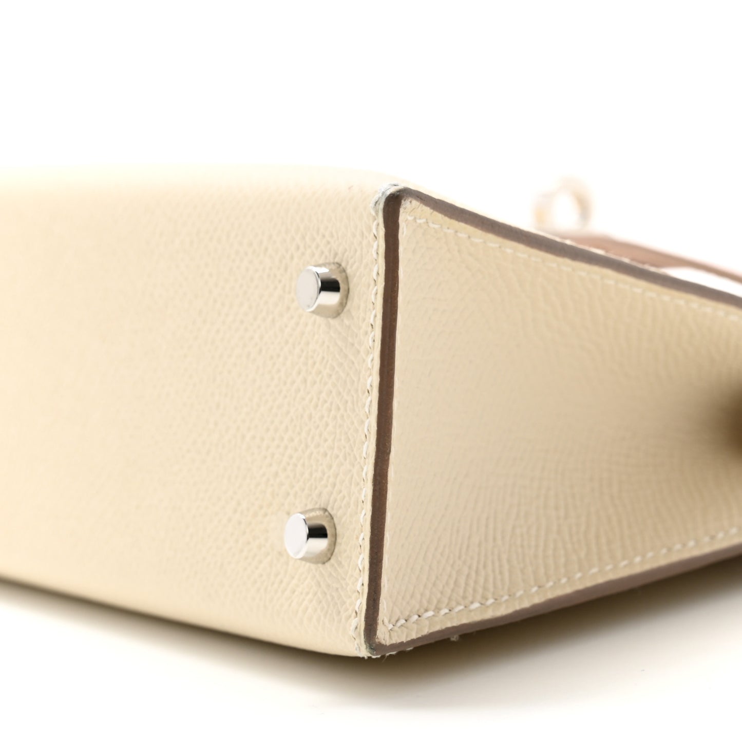 Epsom Mini Kelly Sellier 20 Craie Mauve Pale Gold