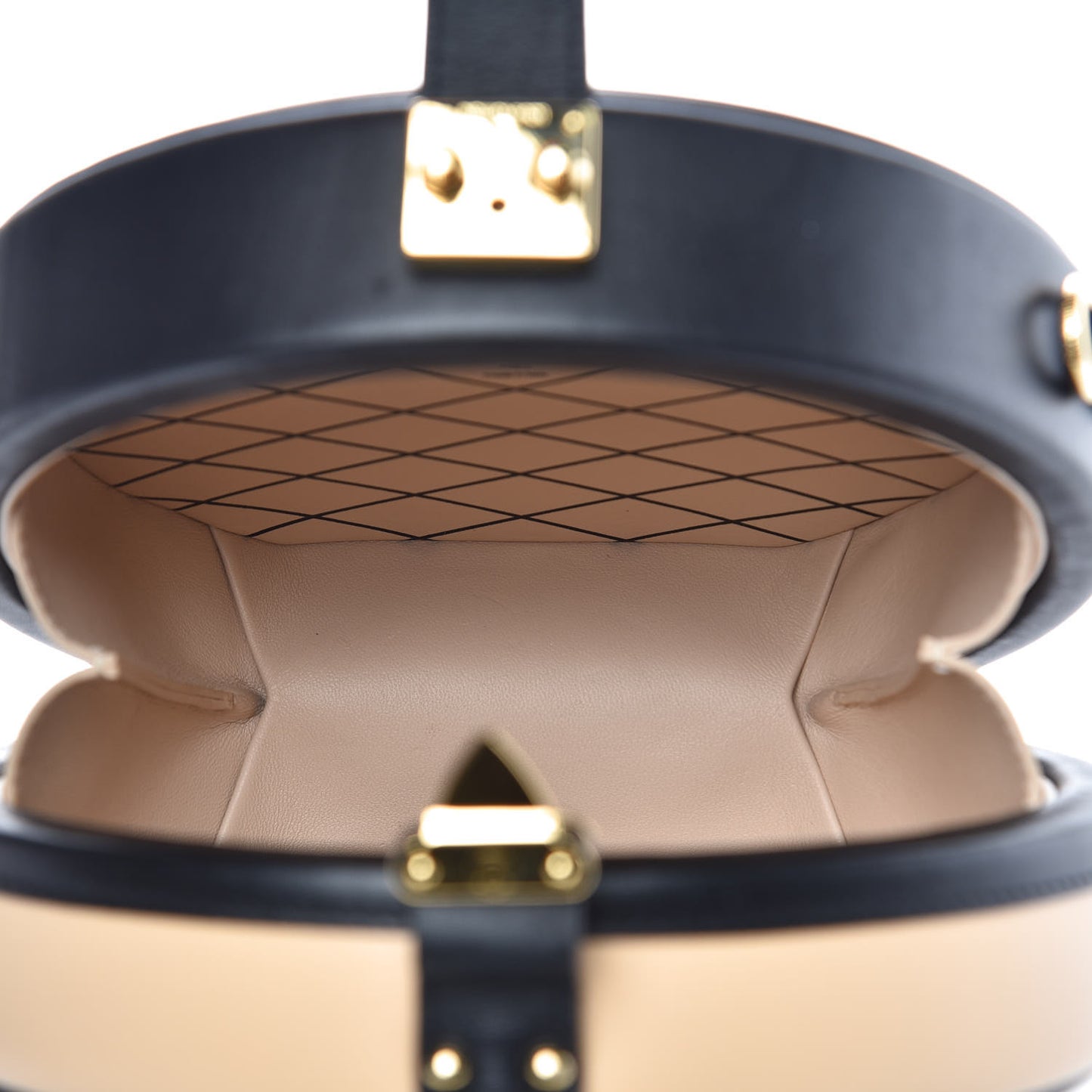 Calfskin Petite Boite Chapeau Black Beige