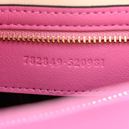 Gucci Patent Calfskin Small Jackie Shoulder Bag Pink 7 of 10