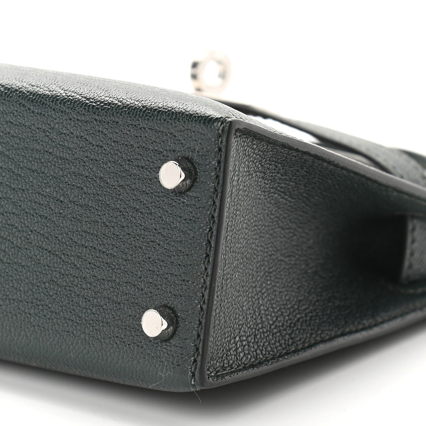 Chevre Mysore Verso Mini Kelly Sellier 20 Vert Titien Bleu Atoll