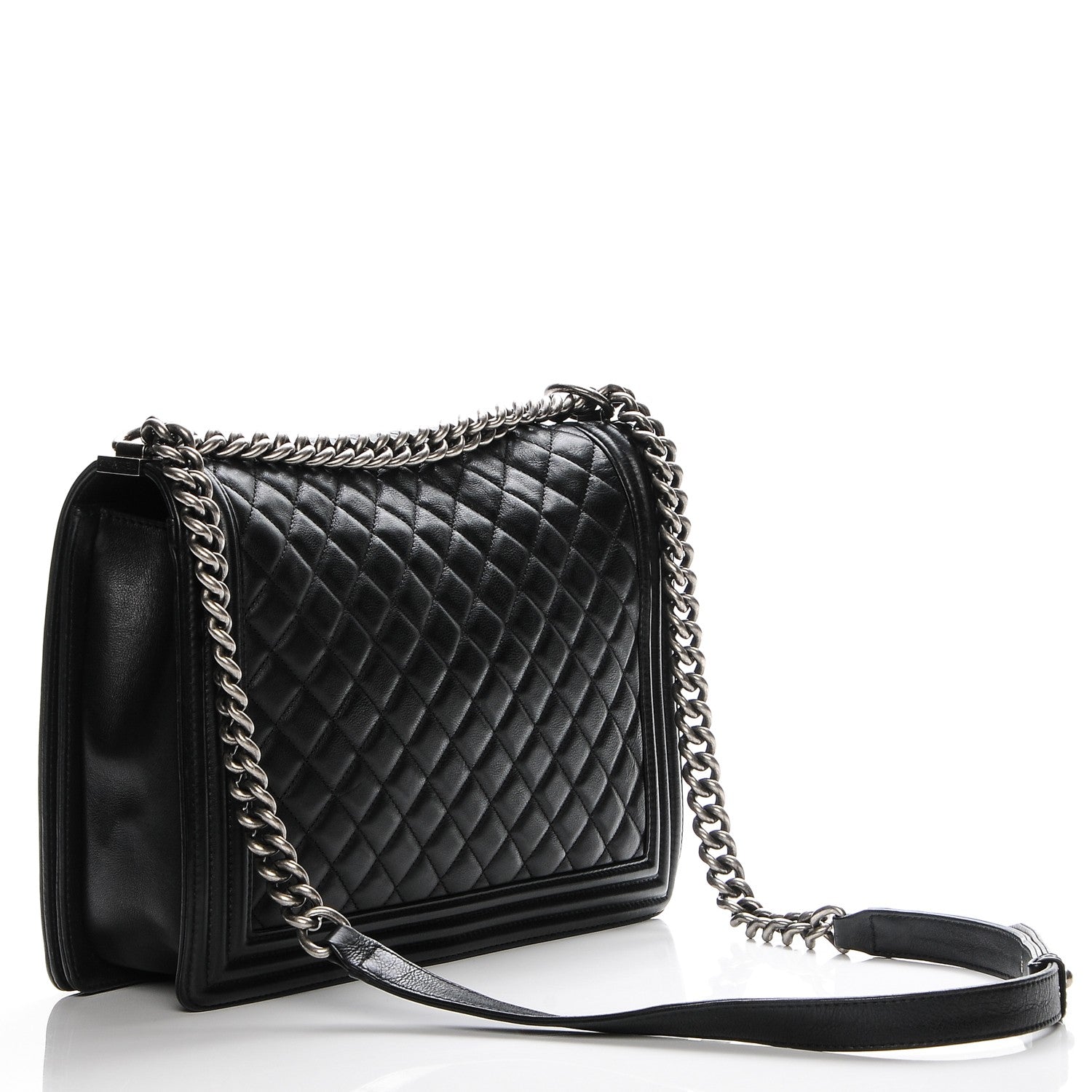 Chanel Calfskin Quilted Large Boy Flap Black 3 of 7