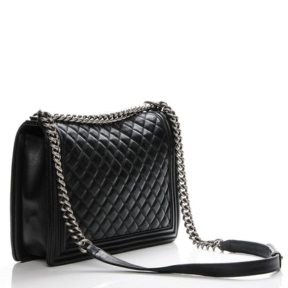 Chanel Calfskin Quilted Large Boy Flap Black 3 of 7